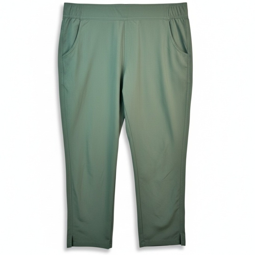 Eddie Bauer Womens Traveler Pants‎ Large Green Lightweight Outdoor Hiking